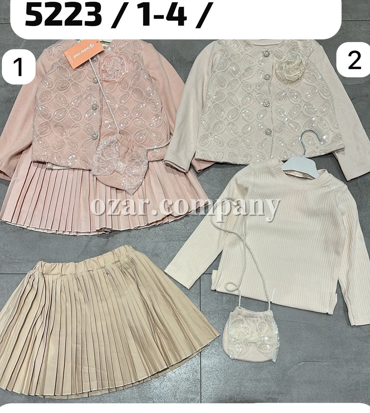 Костюм Тройка Для Девочки Baby Rose (1-2-3-4лет) 
