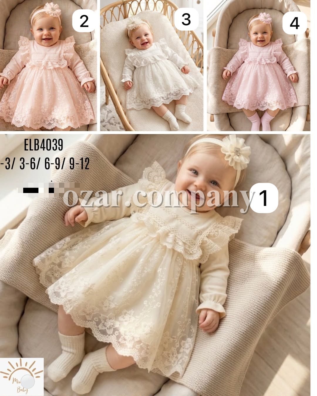Нарядное Платье Для Девочки Miniday Baby (0-3/3-6/6-9/9-12мес.)