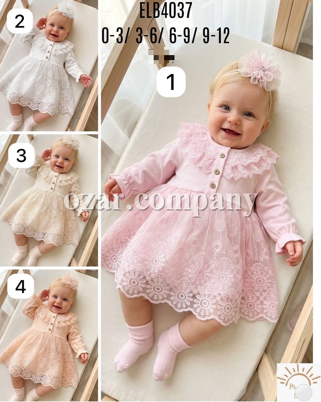 Нарядное Платье Для Девочки Miniday Baby (0-3/3-6/6-9/9-12мес.)