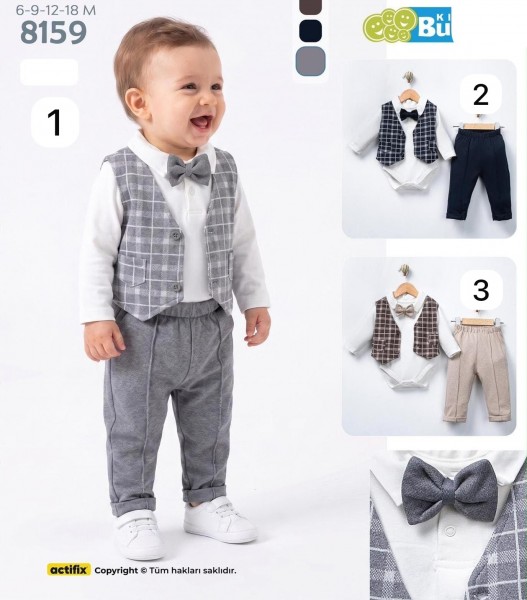Костюм Тройка Для Мальчика Buude Kids (6-9-12-18мес.)