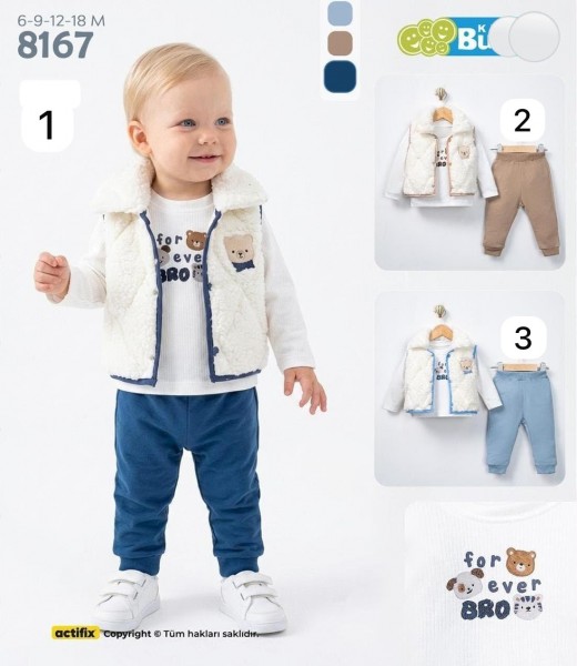 Костюм Тройка Для Мальчика Buude Kids (6-9-12-18мес.)