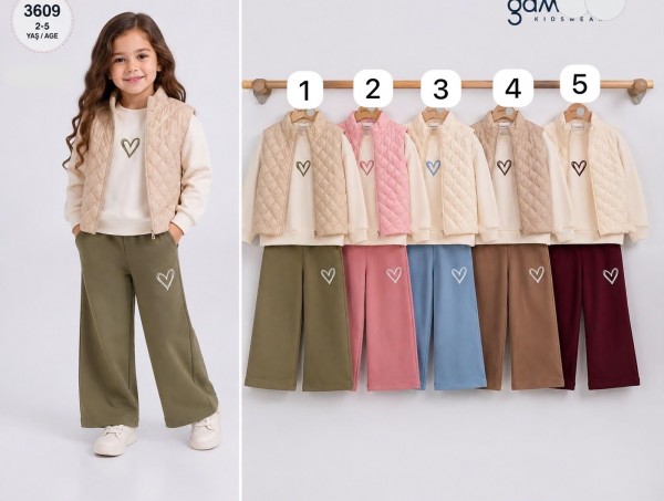 Костюм Тройка Для Девочки Gamzelim (2-3-4-5лет)