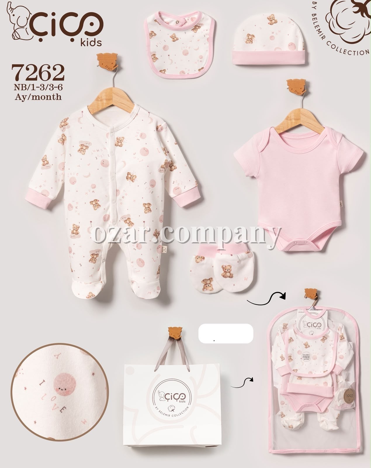 Комплект Для Девочки Cico Kids (1-3/3-6мес.)