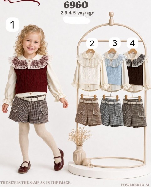Костюм Тройка Для Девочки Cocoland (2-3-4-5лет)