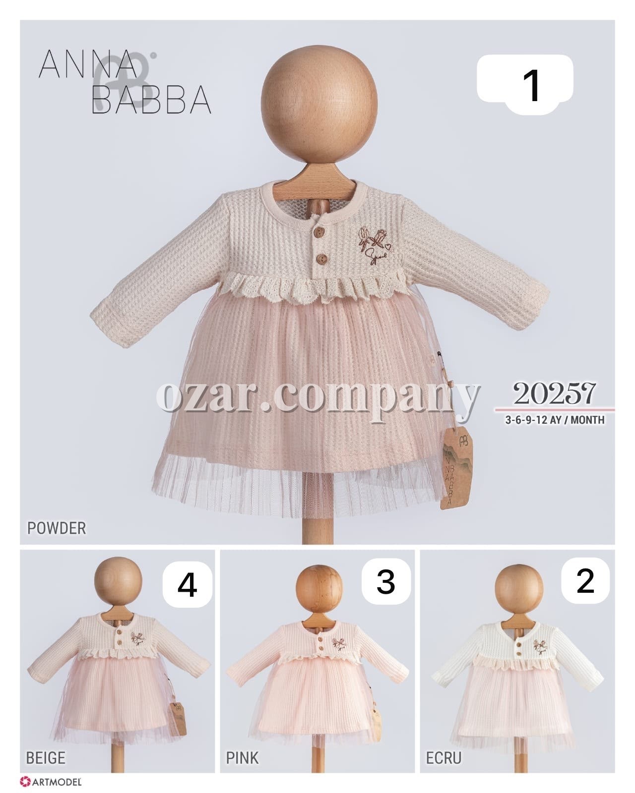 Платье Для Девочки Anna Babba (3-6-9-12мес.)