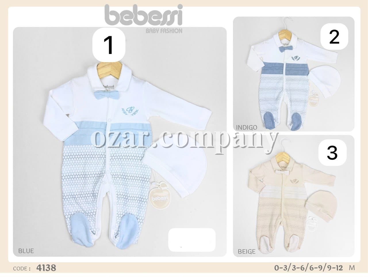 Человечек Для Мальчика Bebessi (0-3/3-6/6-9/9-12мес.) 