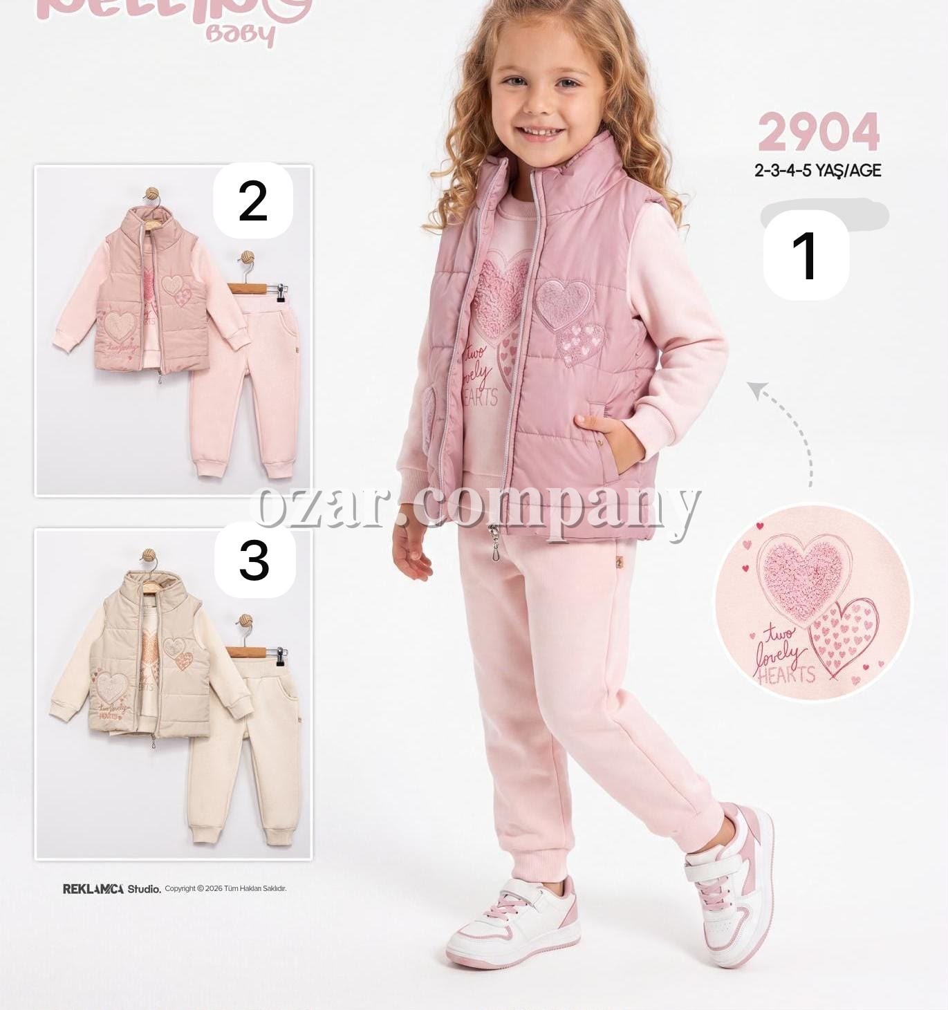 Костюм Тройка Для Девочки Nellino (2-3-4-5лет)