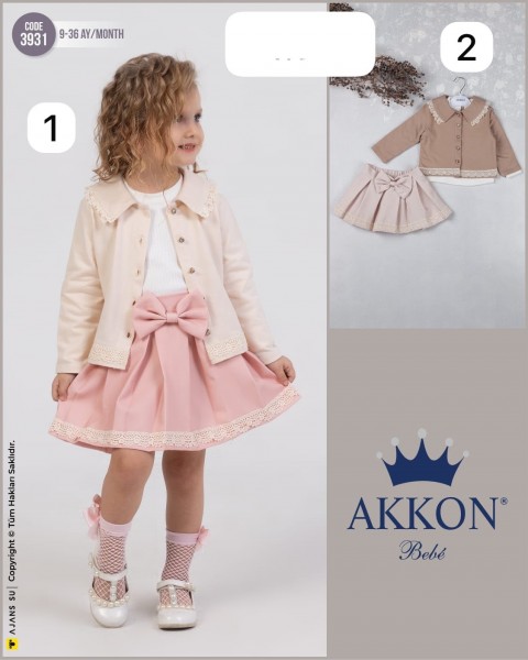Костюм Тройка Для Девочки Akkon (9-12-24-36мес.)