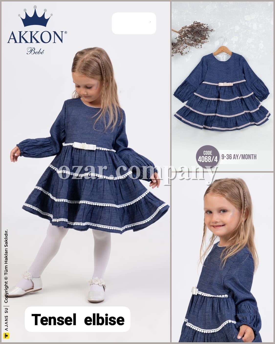 Платье Для Девочки Akkon (9-12-24-36мес.)