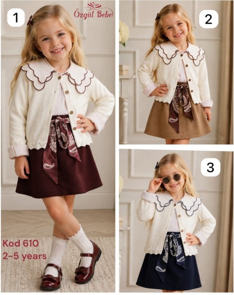 Костюм Тройка Для Девочки Ozgul Bebe (2-3-4-5лет)