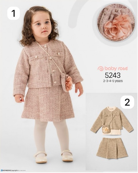 Костюм Тройка Для Девочки Baby Rose (2-3-4-5лет)