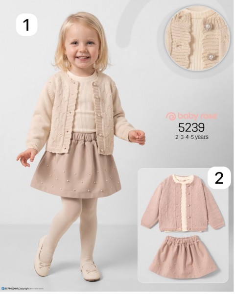 Костюм Тройка Для Девочки Baby Rose (2-3-4-5лет)