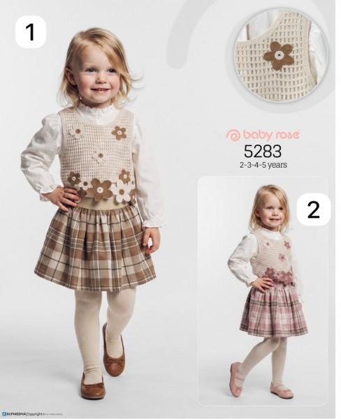 Костюм Тройка Для Девочки Baby Rose (2-3-4-5лет)