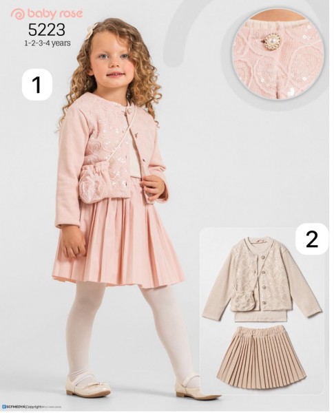 Костюм Тройка Для Девочки Baby Rose (1-2-3-4лет) 
