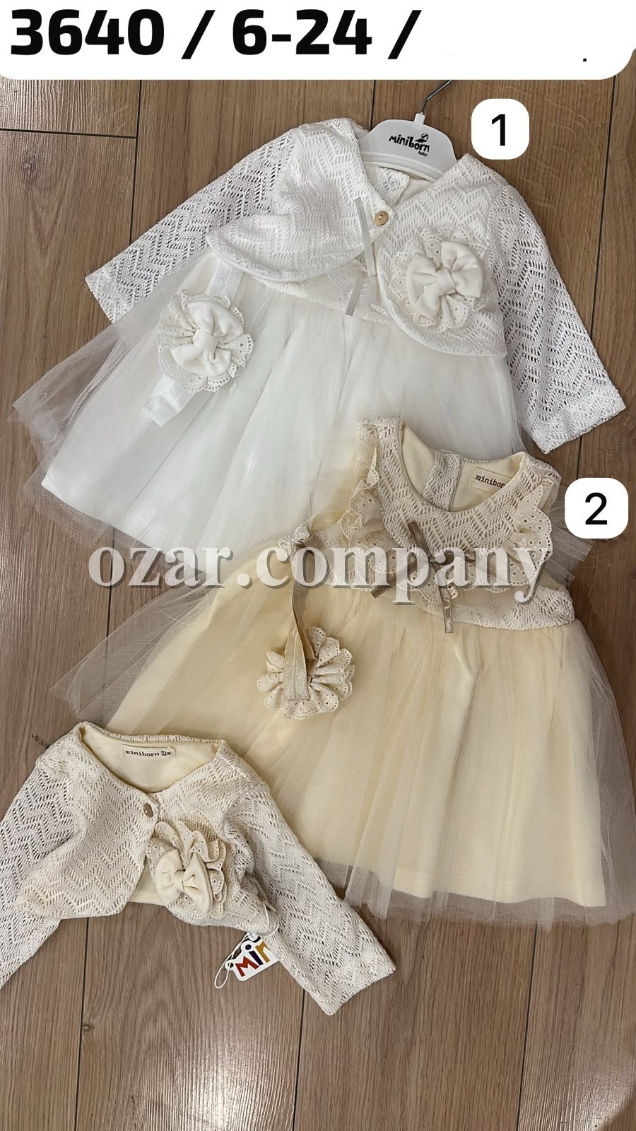 Нарядное Платье Для Девочки Mini Born (6-9/9-12/12-18/18-24мес.)