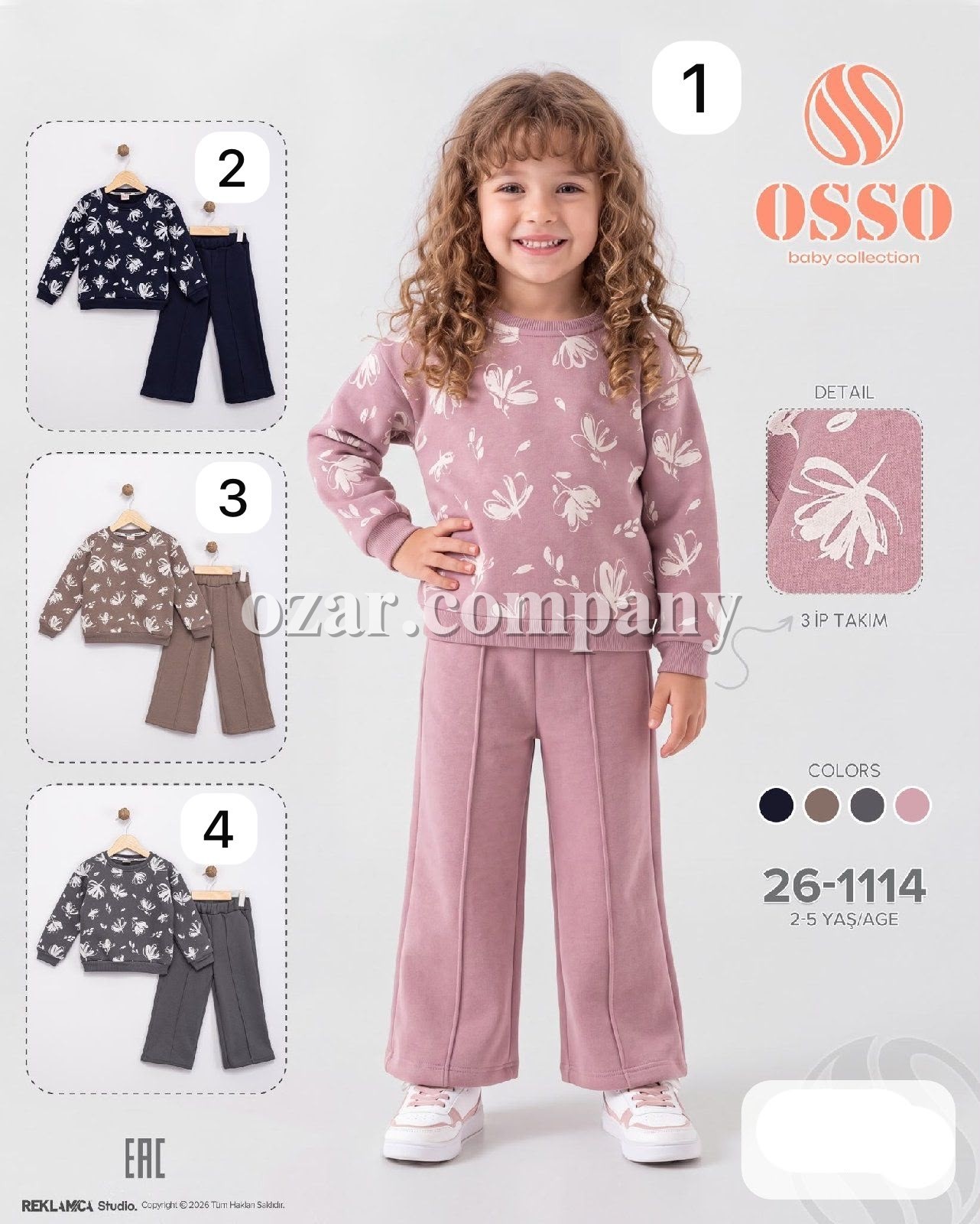 Костюм Тринитка Для Девочки OSSO (2-3-4-5лет)