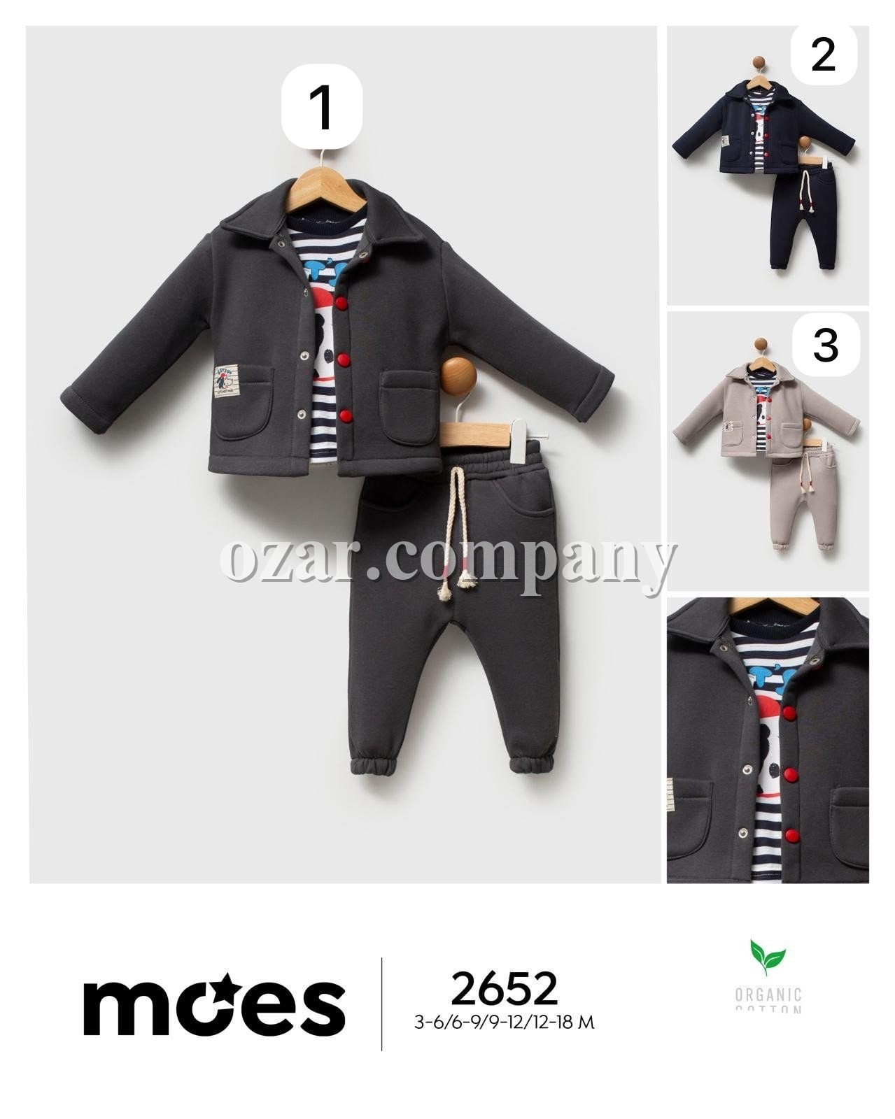 Костюм Тройка Для Мальчика Moes (3-6/6-9/9-12/12-18мес.)