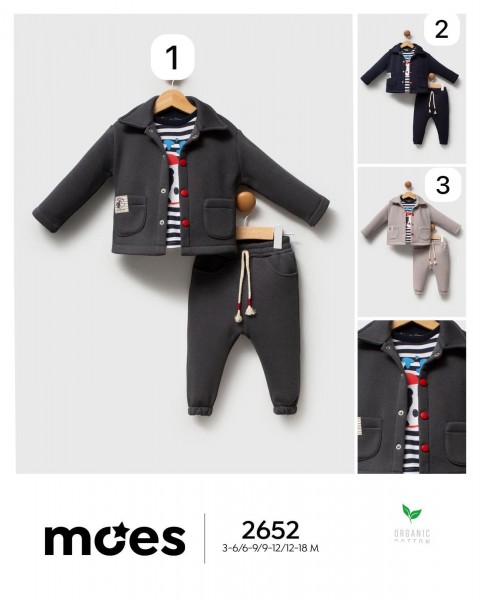 Костюм Тройка Для Мальчика Moes (3-6/6-9/9-12/12-18мес.)