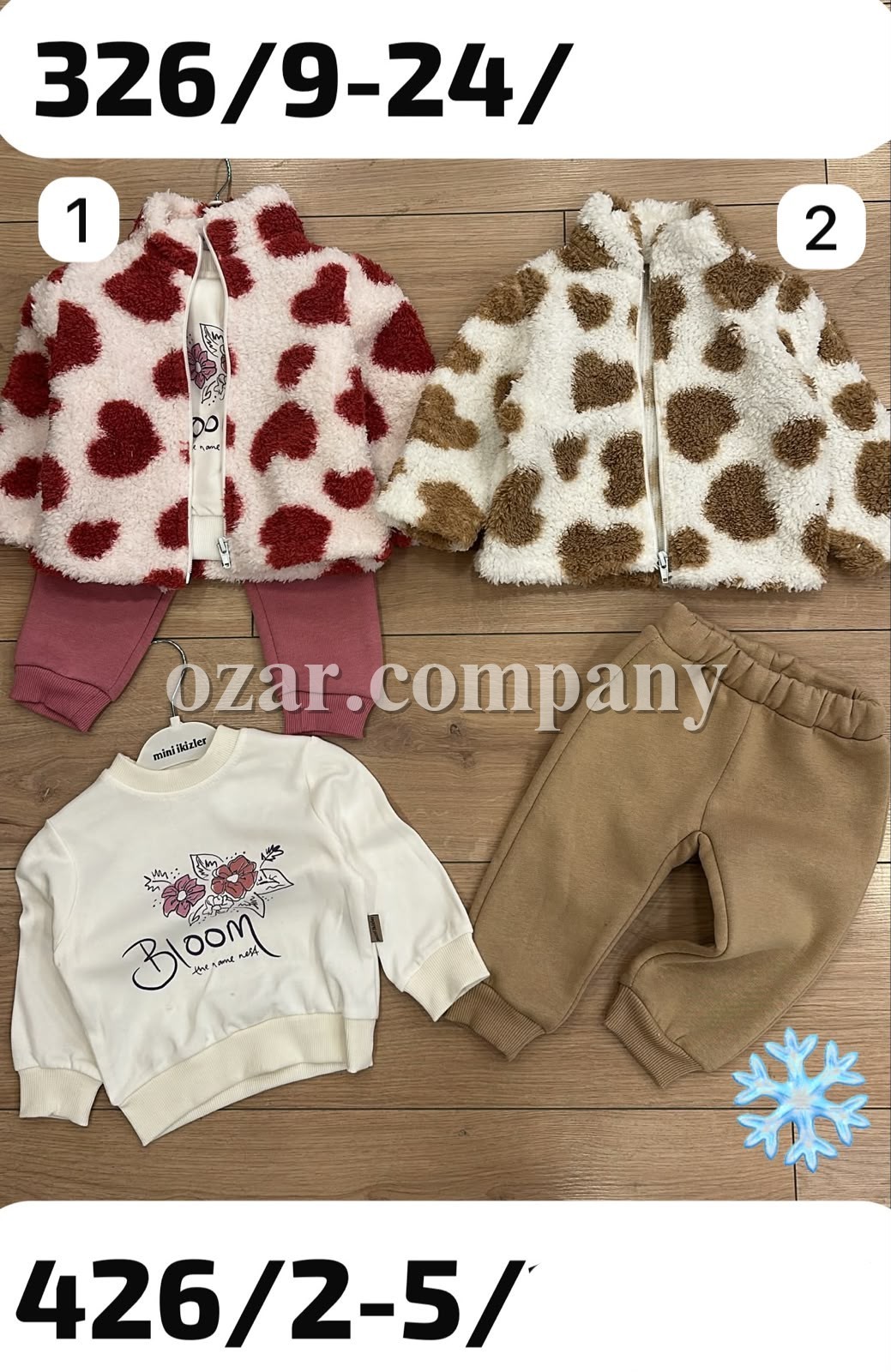 Утеплёный Костюм Тройка Для Девочки Mini Ikizler (9-12-18-24мес.)