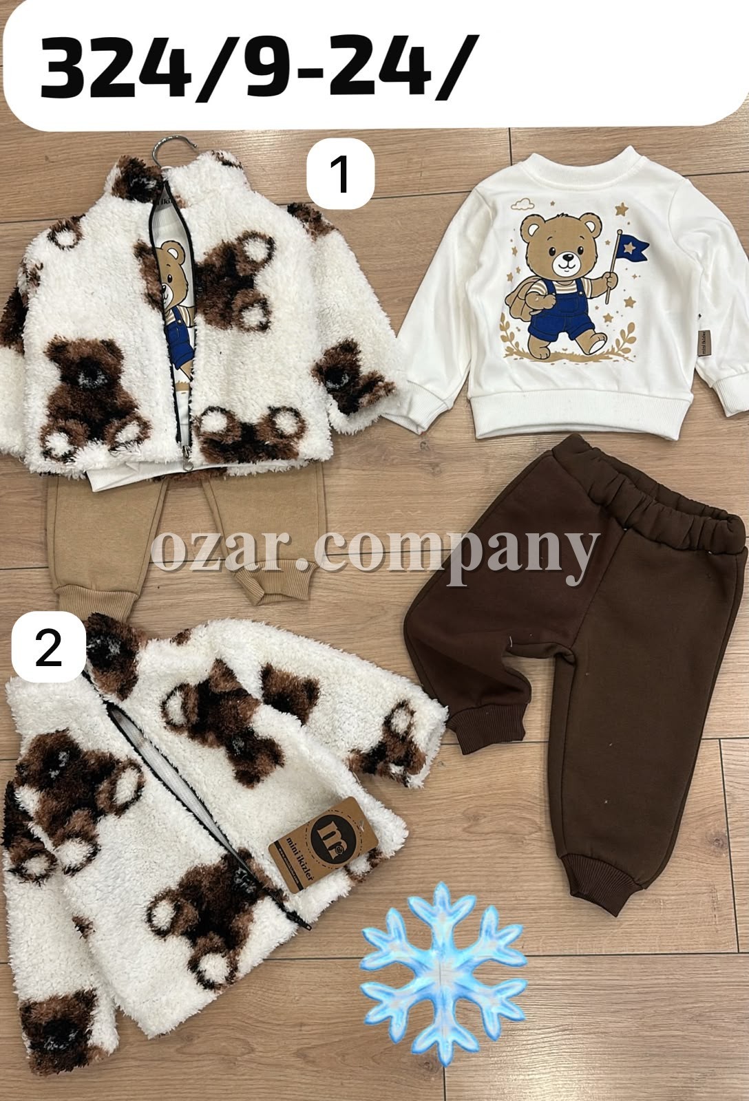Утеплённый Костюм Тройка Для Мальчика Mini Ikizler (9-12-18-24мес.)