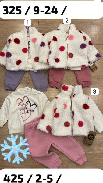 Утеплённый Костюм Тройка Для Девочки Mini Ikizler (2-3-4-5лет)