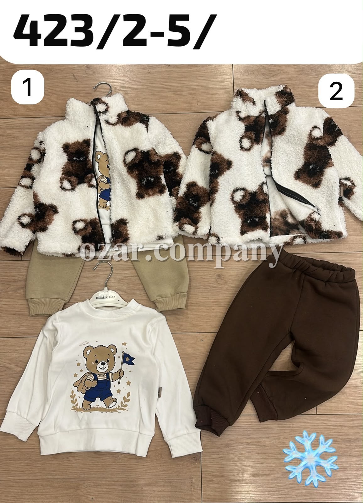 Утеплённый Костюм Тройка Для Мальчика Mini Ikizler (2-3-4-5лет)