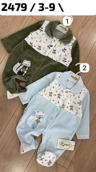 Велюровый Человечек Для Новорождённых Baby Im (3-6-9мес.)