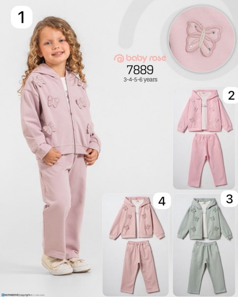 Костюм Тройка Для Девочки Baby Rose (3-4-5-6лет) 