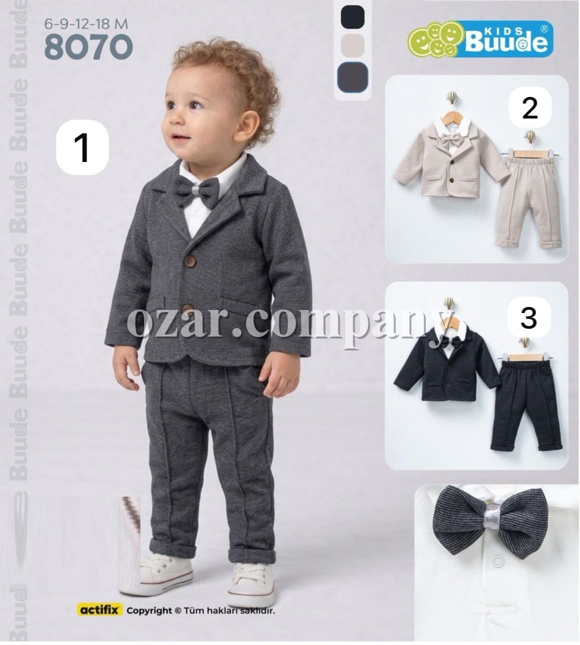 Костюм Тройка Для Мальчика Buude Kids (6-9-12-18мес.)