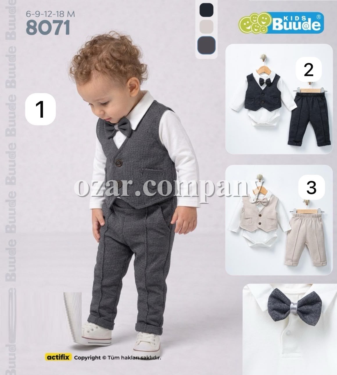 Костюм Тройка Для Мальчика Buude Kids (6-9-12-18мес.)