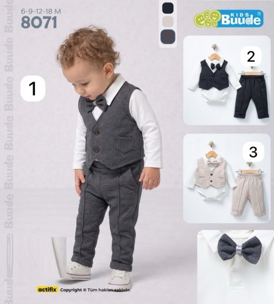 Костюм Тройка Для Мальчика Buude Kids (6-9-12-18мес.)