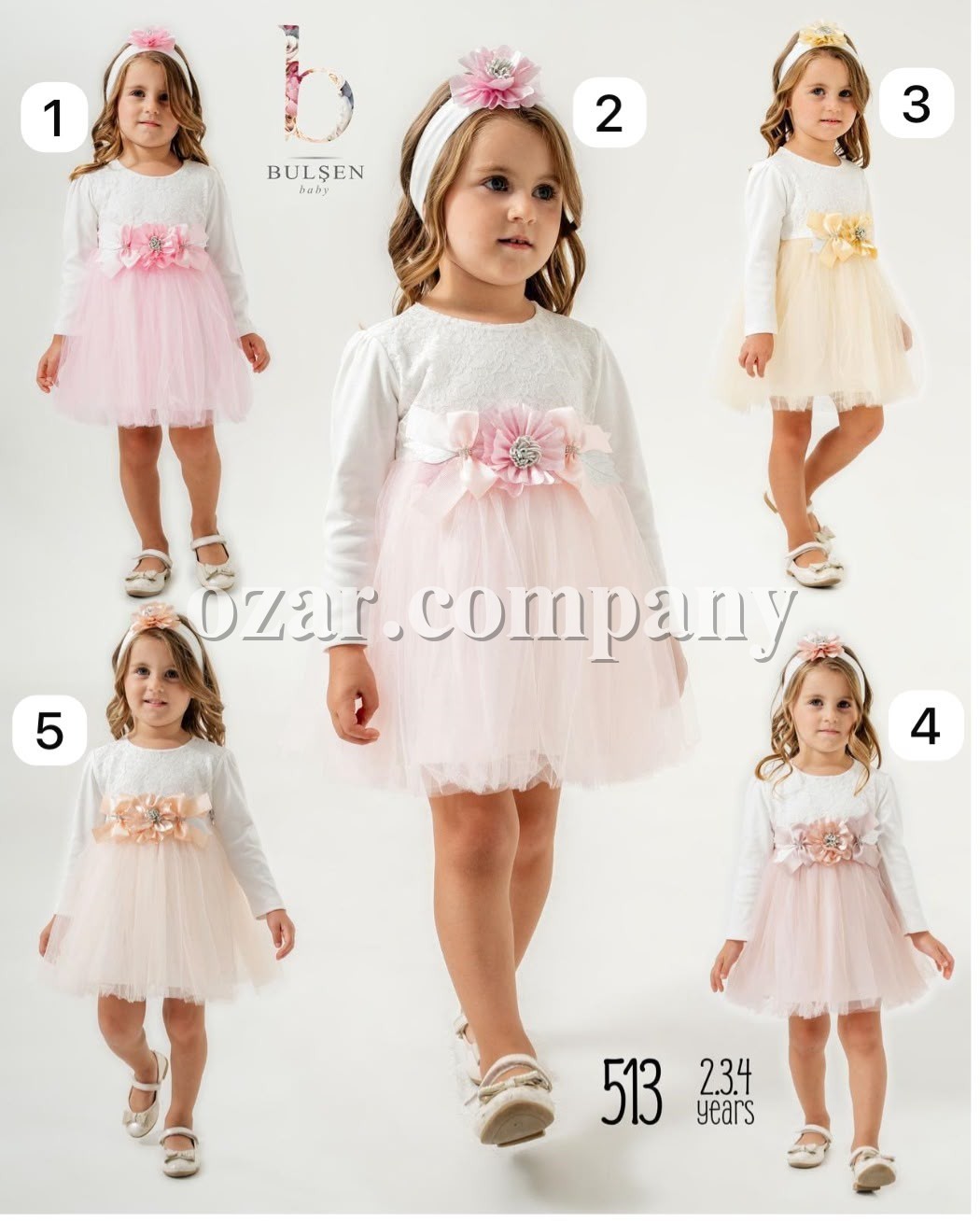 Нарядное Платье Для Девочки Bulsen (2-3-4лет) 