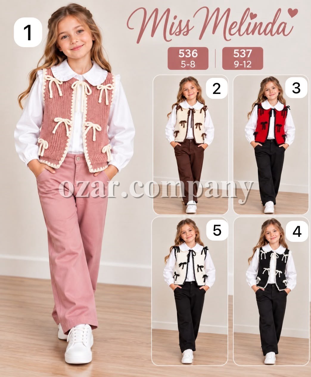 Костюм Тройка Для Девочки Miss Melinda (5-6-7-8лет) 