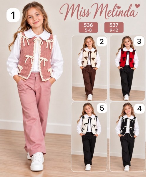 Костюм Тройка Для Девочки Miss Melinda (5-6-7-8лет) 