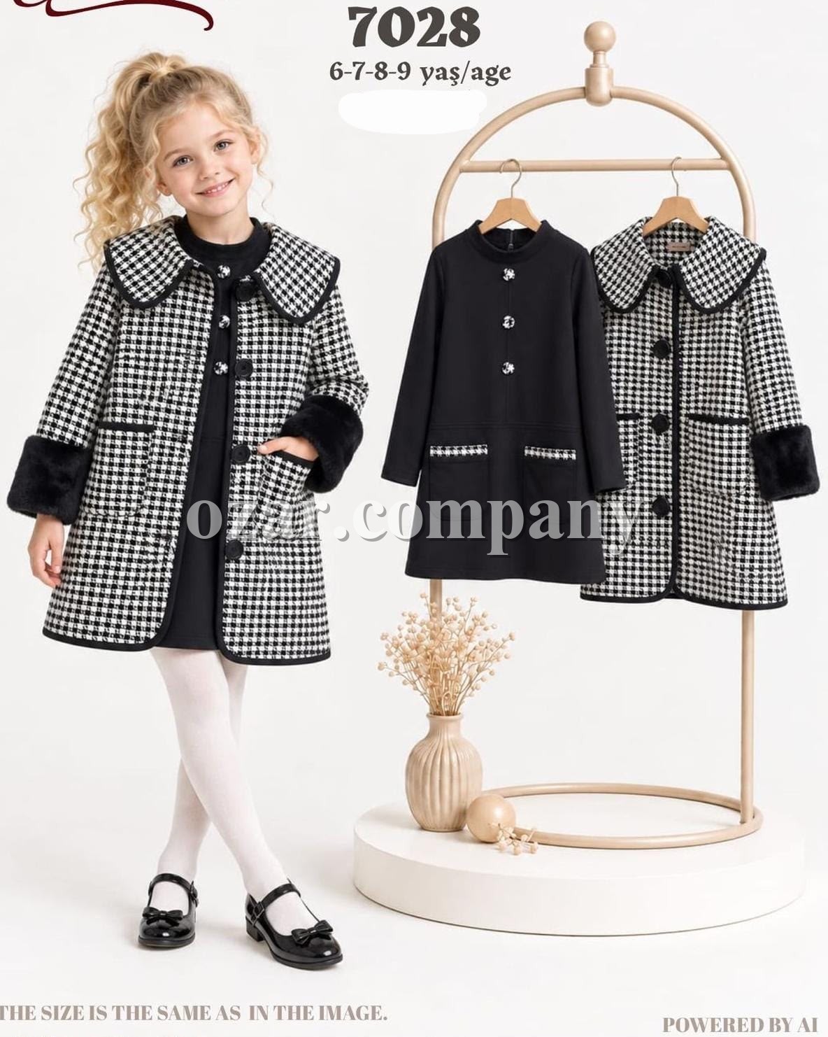 Комплект Платье Кардиган Для Девочки Cocoland (6-7-8-9лет)
