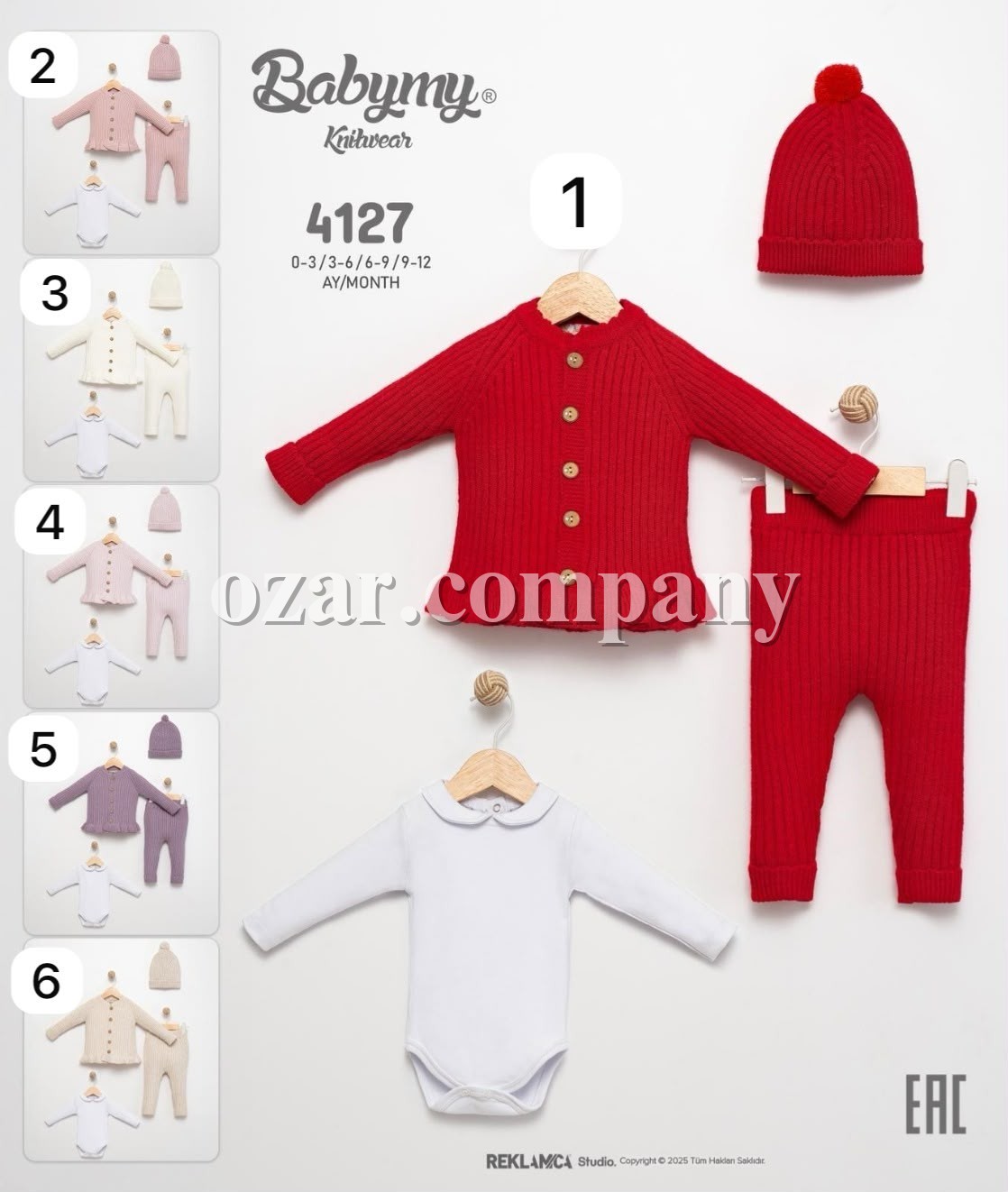 Комплект Для Девочки Babymy (0-3/3-6/6-9/9-12мес.)