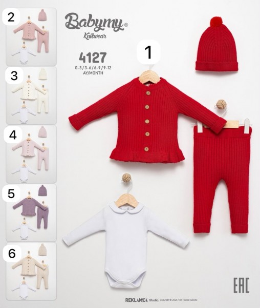 Комплект Для Девочки Babymy (0-3/3-6/6-9/9-12мес.)