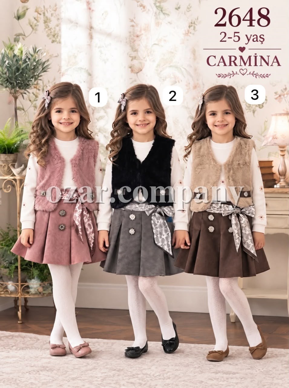 Костюм Тройка Для Девочки Carmina (2-3-4-5лет)