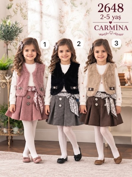Костюм Тройка Для Девочки Carmina (2-3-4-5лет)