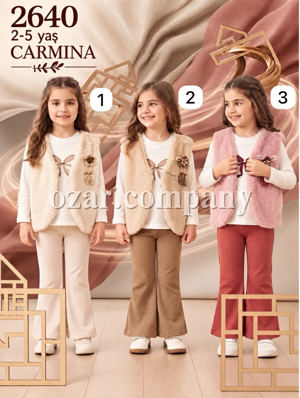 Костюм Тройка Для Девочки Carmina (2-3-4-5лет)
