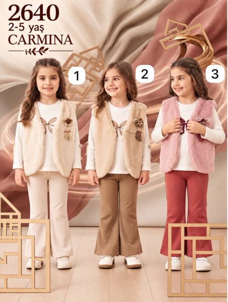 Костюм Тройка Для Девочки Carmina (2-3-4-5лет)