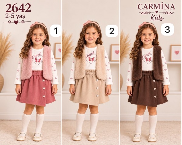Костюм Тройка Для Девочки Carmina (2-3-4-5лет)