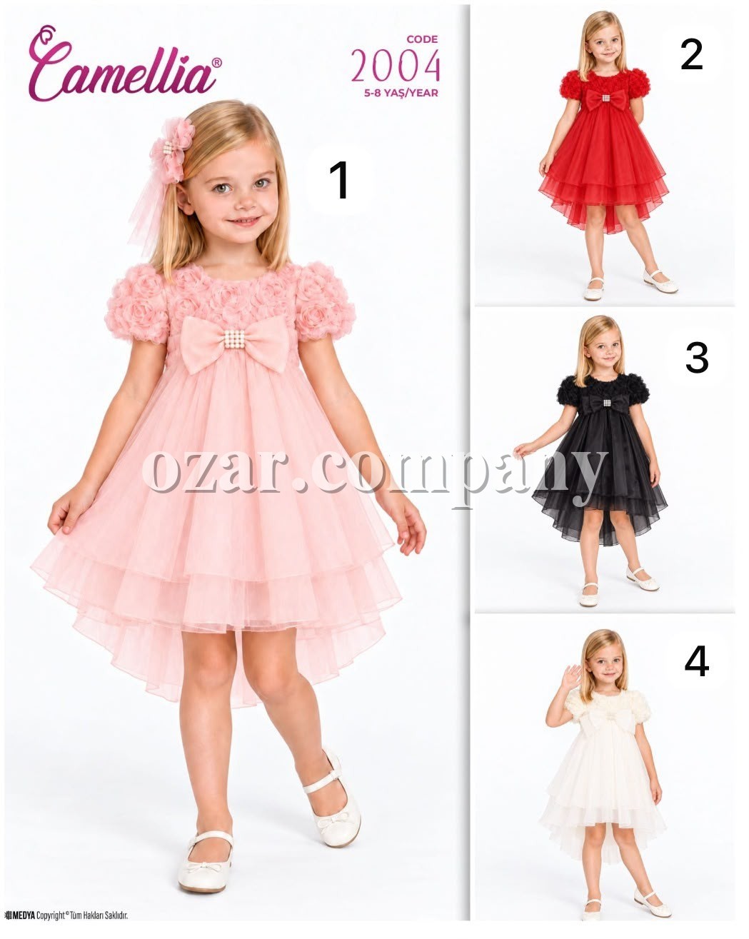 Нарядное Платье Для Девочки Camellia (5-6-7-8лет) 