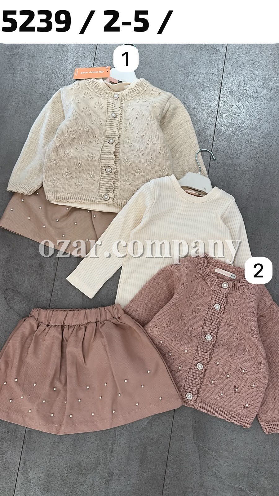 Костюм Тройка Для Девочки Baby Rose (2-3-4-5лет)