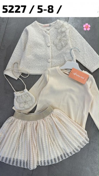 Костюм Тройка Для Девочки Baby Rose (5-6-7-8лет) 
