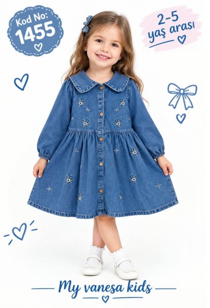 Джинсовое Платье Для Девочки Vanessa (2-3-4-5лет)