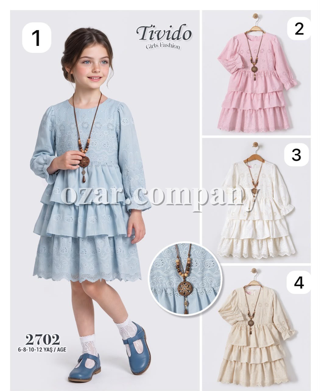 Платье Для Девочки Tivido (6-8-10-12лет)