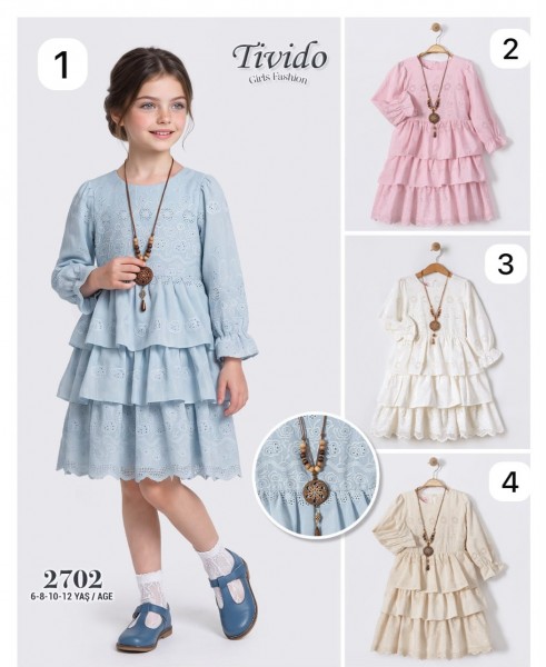 Платье Для Девочки Tivido (6-8-10-12лет)