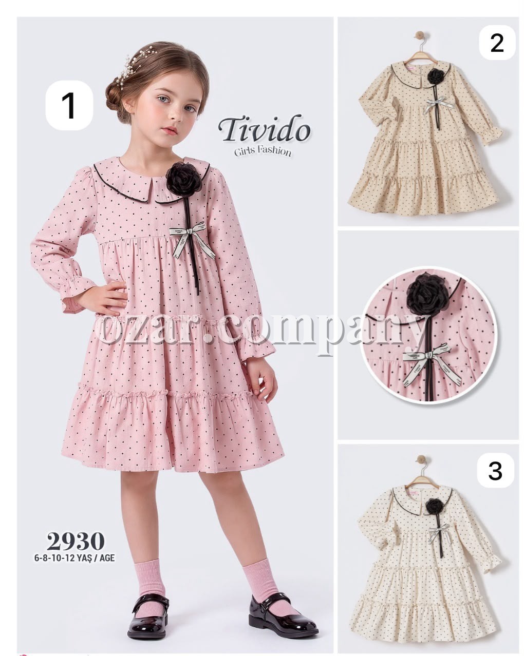 Платье Для Девочки Tivido (6-8-10-12лет)