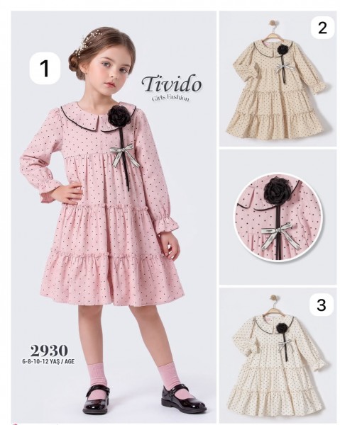 Платье Для Девочки Tivido (6-8-10-12лет)